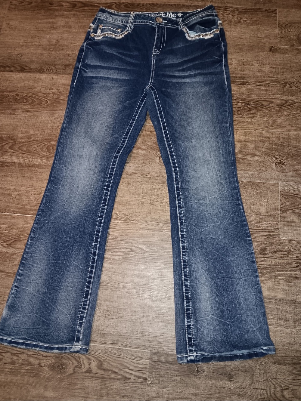 Women’s Indigo Flare Jeans - Classic Flared Denim